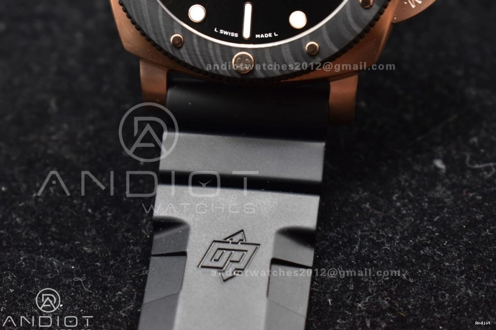 W Black Dial Unisex on SBF Black Best Edition 1:1 Strap PAM1070 Rubber P 434 0825